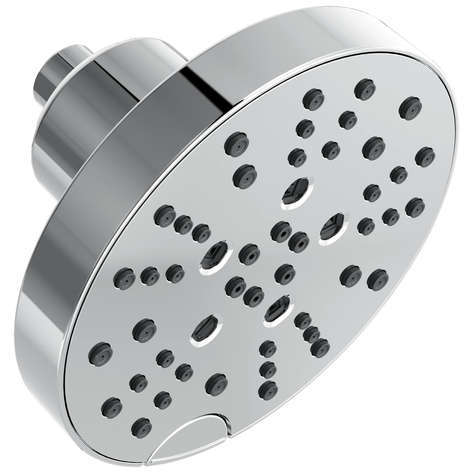 Delta Faucet 5-Spray Shower Head with H2Okinetic Technology - Chrome Raincan Shower Head, Round Water Saving Shower Head with Lumicoat Finish (Model 52668-PR, 1.75 GPM) - Perfect for Spa-Like Bathroom Experience & Water Conservation