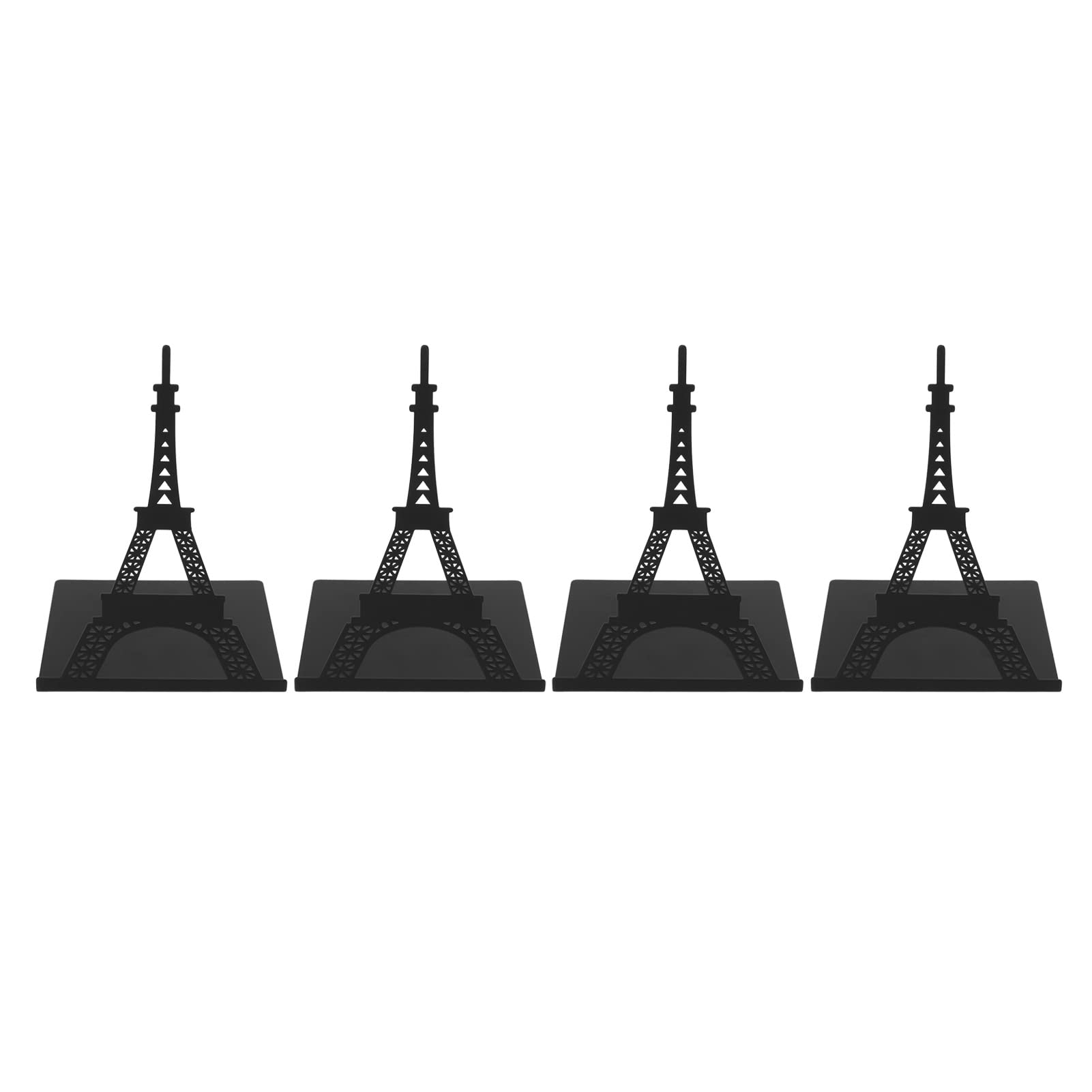 Heavy Duty Bookends - Classic Black Upright Book Holders for Books, Movies & CDs | Perfect for Home Office, Library & Media Storage
