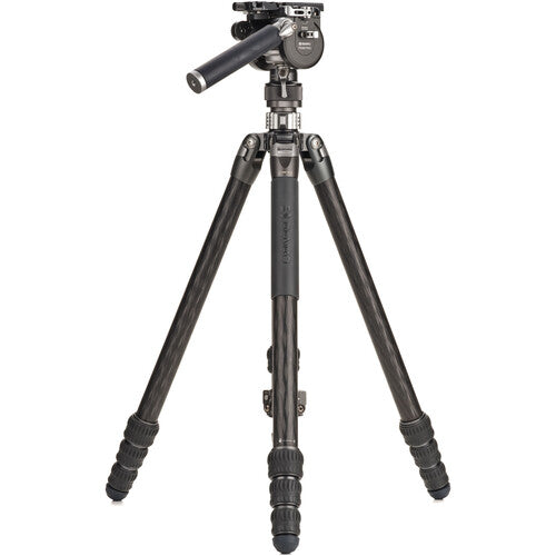 Benro Kingpod CF 2 Series 4-Section Carbon Fiber Tripod with FS36PRO Hybrid Head - Professional Photography & Videography Support for Outdoor Shooting