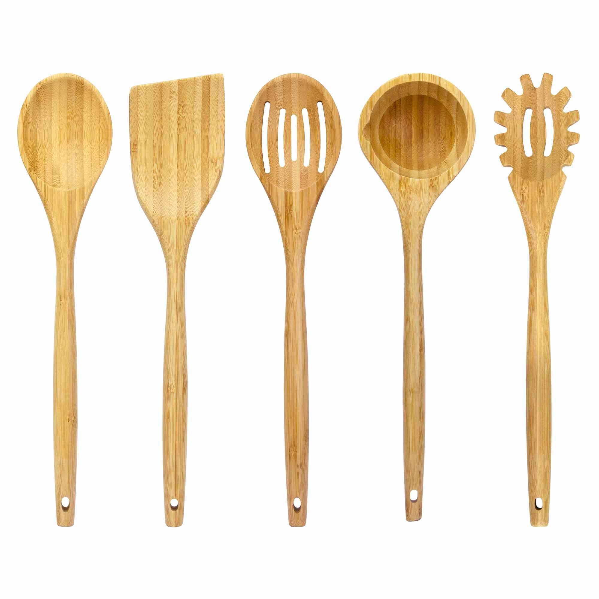 Lambootensil Spaghetti Spoon - 14 Inch Stainless Steel Pasta Server with Ergonomic Handle - Perfect for Cooking, Serving, and Enjoying Italian Pasta Dishes at Home