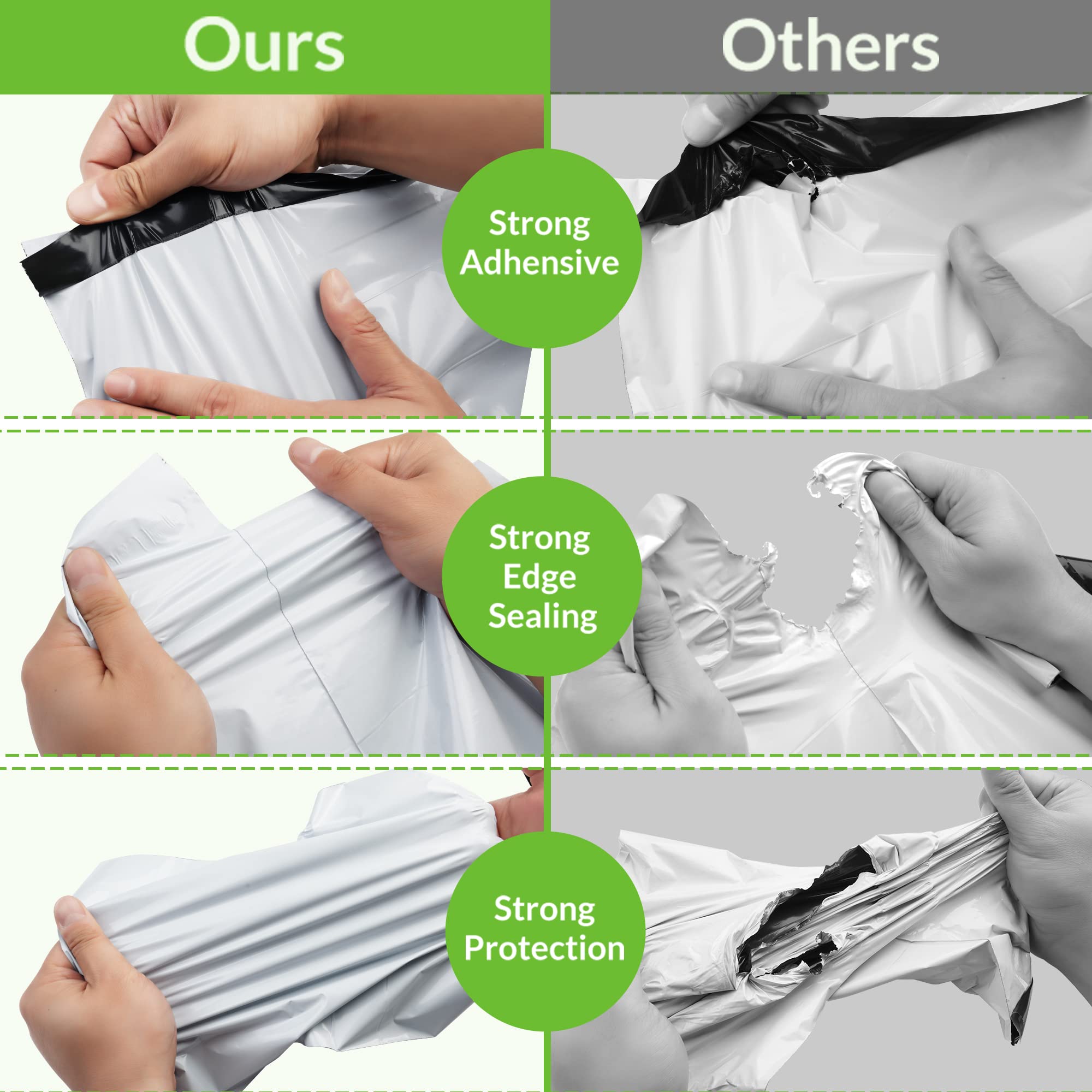 200pcs 12x15.5 Inch Poly Mailers | Waterproof & Tearproof Self-Sealing Shipping Bags for Clothing & Small Business | Perfect for Ecommerce, Retail Packaging & Online Store Shipments