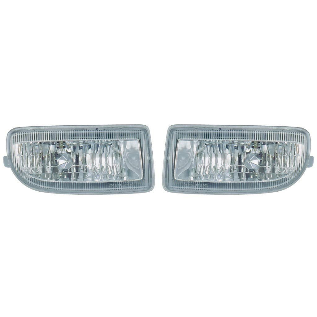 1998-2005 Toyota Land Cruiser Fog Lights Pair - Driver & Passenger Side Replacement Parts TO2592101 TO2593101 (81221-60030 81211-60110) | Perfect for Off-Roading, Night Driving & Enhanced Visibility