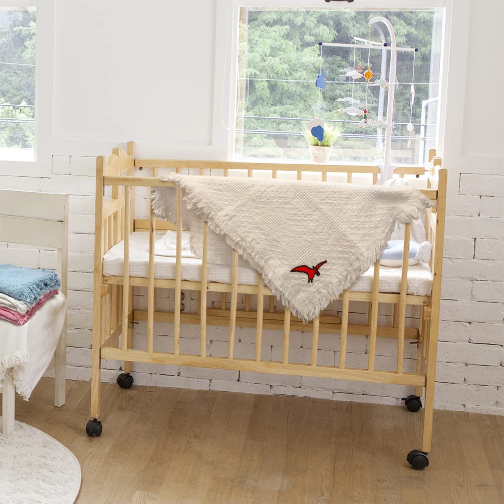 Dinosaur & Pterosaur Baby Blankets for Boys & Girls - Soft Cotton Nursery Bedding Set | Perfect for Cribs, Strollers & Toddler Naptime