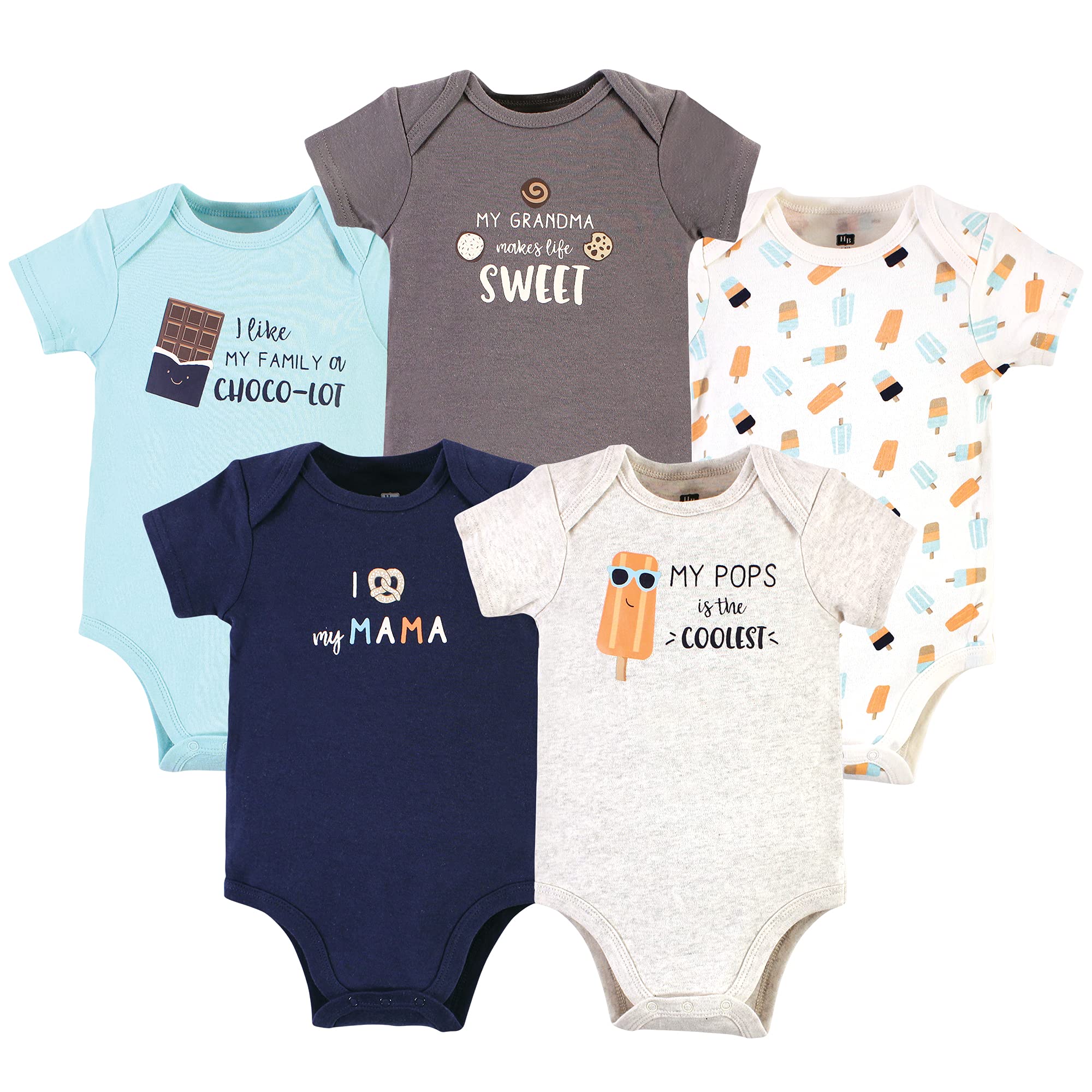 Hudson Baby Unisex Cotton Bodysuits for Newborns & Infants