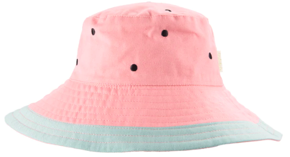 RKH Watermelon Print Sun Hat for Kids Ages 7-10 | UPF 50+ UV Protection Summer Beach Hat for Boys & Girls | Perfect for Outdoor Play, Pool Parties & Vacation Trips
