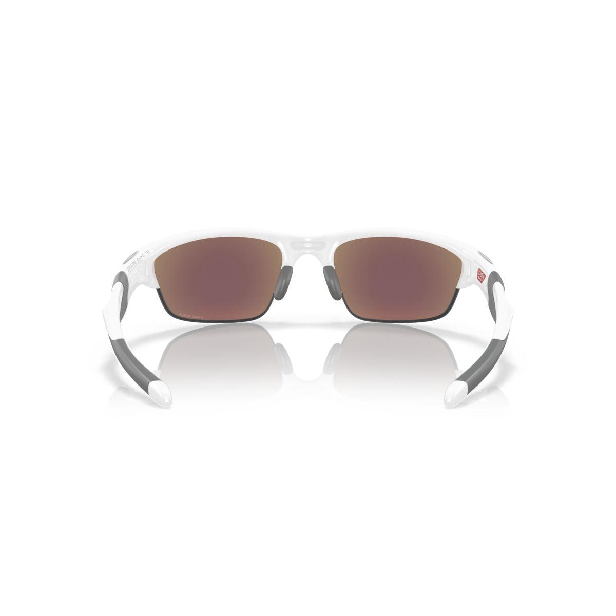 Oakley Half Jacket 2.0 Sunglasses - Low Bridge Fit, White Frame with Prizm Sapphire Lenses (Model 0OO9153 915330) for Running, Cycling & Outdoor Sports
