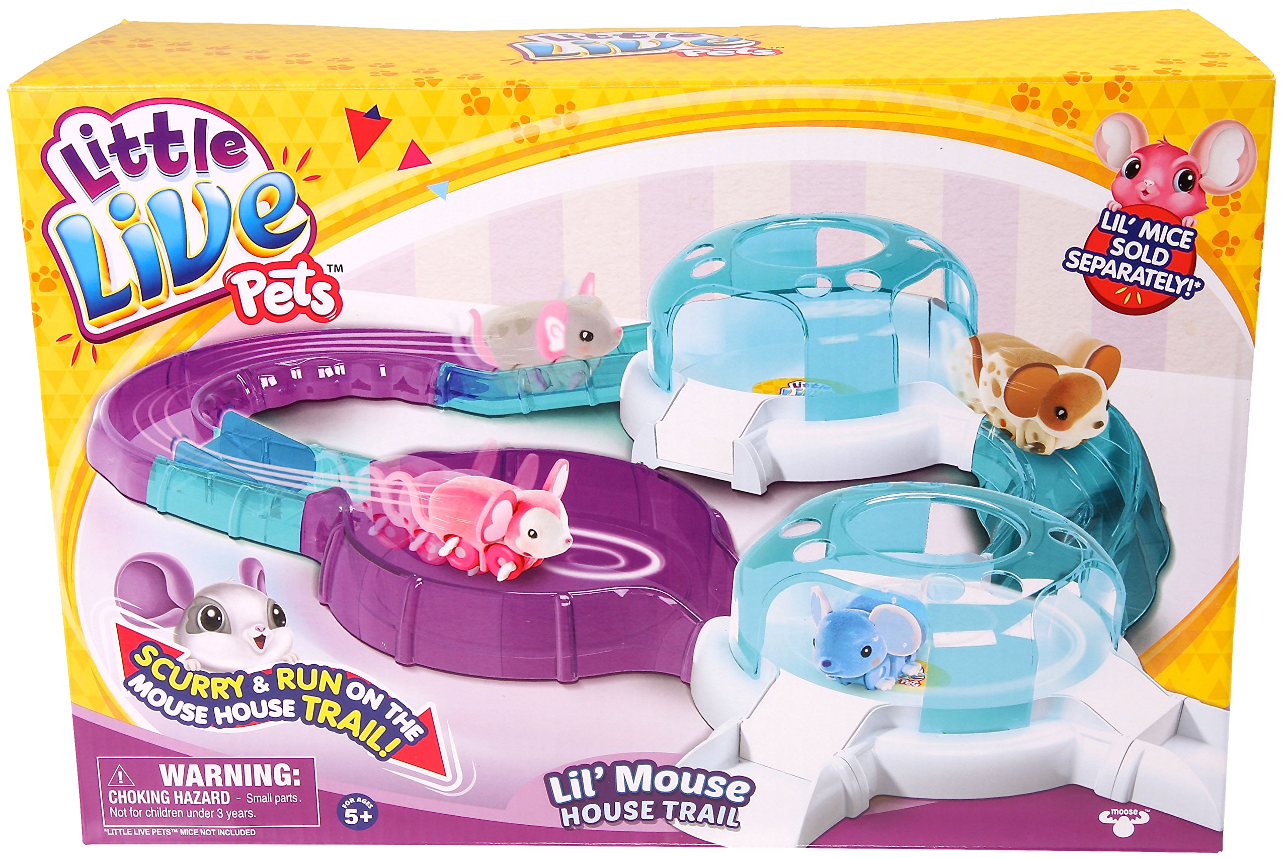 Little Live Pets Lil' Mouse Trail - Interactive Electronic Pet Toy for Kids Ages 5+ | Realistic Sounds & Movements | Perfect for Pretend Play, Birthday Gifts & Indoor Fun