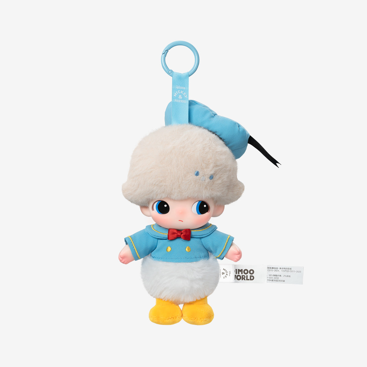 POP MART DIMOO WORLD × DISNEY Series Vinyl Plush Keychain Blind Box - Cute Collectible Toy for Disney Fans, Gift for Kids & Adults, Perfect for Keychains, Bags & Home Decor