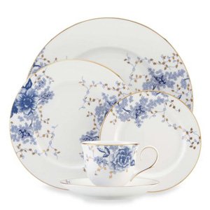 Lenox Garden Grove 5-Piece Dinnerware Place Setting Set - Elegant Bone China Plates, Bowls & Cups for Formal Dining, Wedding Registry & Holiday Entertaining