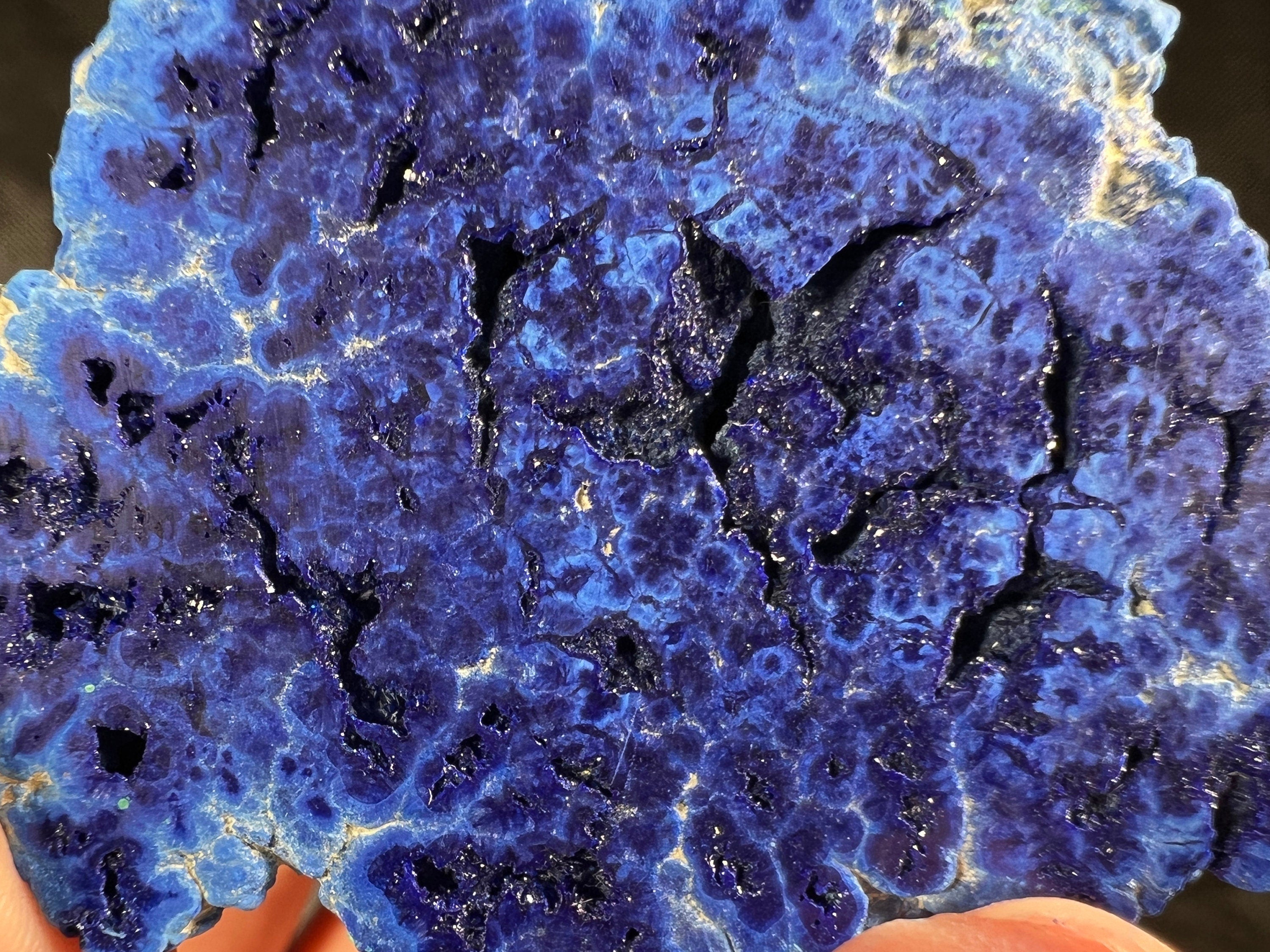 AZURITE Raw Crystal Nodule Geode - Natural Blue Mineral Specimen for Home Decor, Healing Crystal Collection & Housewarming Gift (51715) | Perfect for Meditation Spaces, Office Desk Decor & Crystal Healing Practices