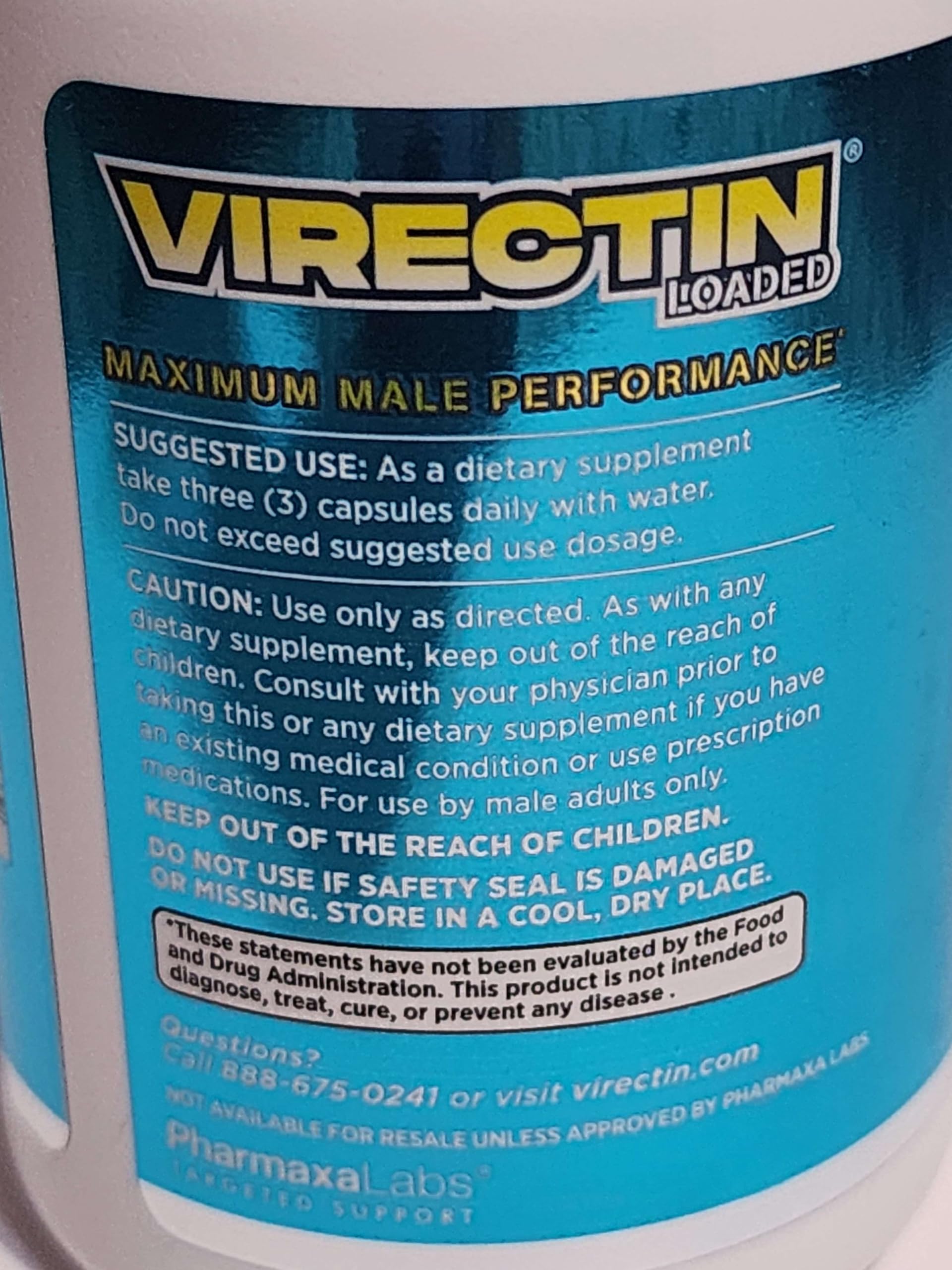 Loaded Maximum Male Performance Dietary Supplement - 90 Capsules (3 Bottle Pack) | Natural Testosterone Booster & Energy Enhancer for Men | Supports Muscle Growth, Stamina & Vitality | Perfect for Gym, Workout & Active Lifestyle