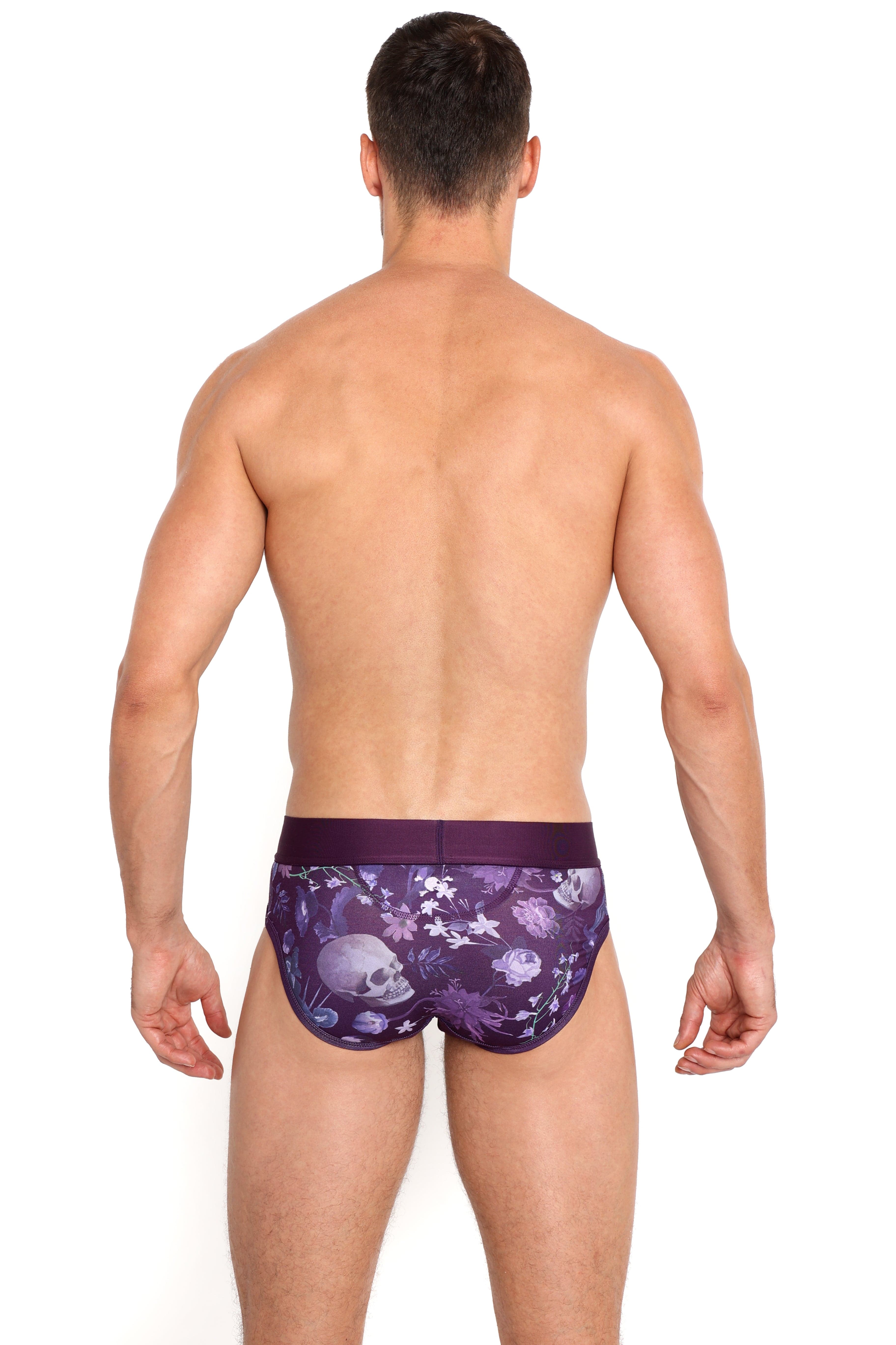 Dutch Floral Brief Purple - Elegant Lace Underwear for Women, Comfortable & Breathable Panties - Perfect for Daily Wear, Special Occasions & Intimate Moments