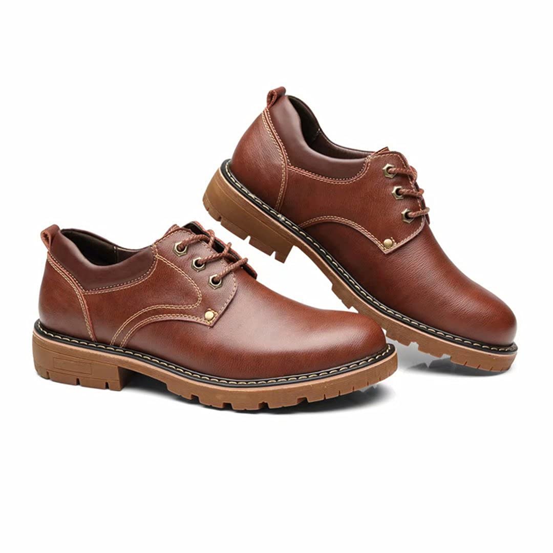 Juyouqian Men's Martin Boots - Premium Leather Tooling Boots for British Style | Casual & Business Wear | Perfect for Office, Outdoor & Formal Events