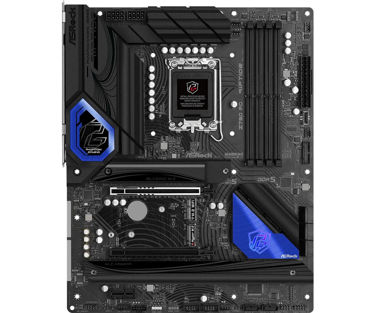ASRock Z790 PG Riptide ATX Motherboard - Intel LGA 1700 Socket, DDR5 Support, PCIe 5.0 | Perfect for Gaming PC Builds, Content Creation & High-Performance Workstations