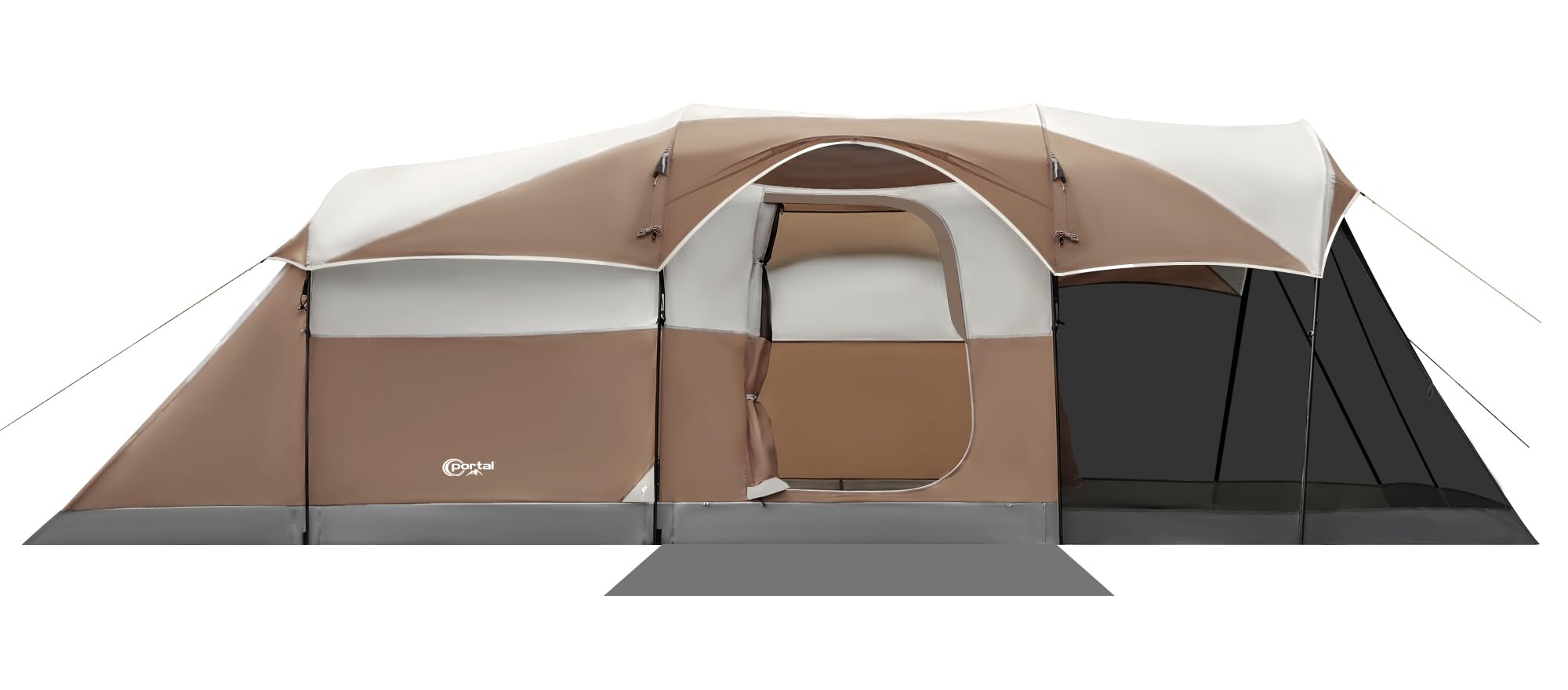 6/8/10 Person Waterproof Family Camping Tent with Screen Room & Rainfly - Spacious Tunnel Tent for Outdoor Adventures, Backpacking, and Group Parties