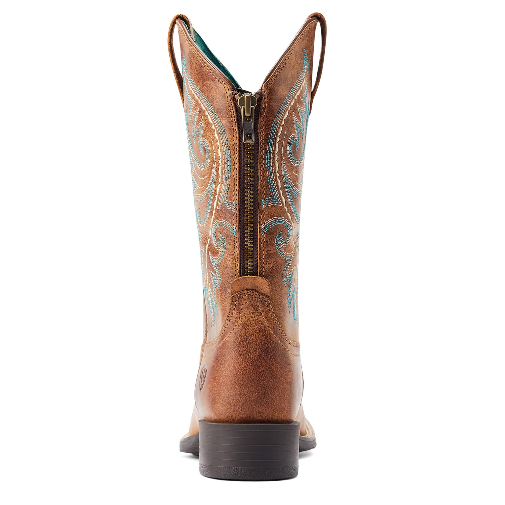 Ariat Women's Round Up Back Zip Western Boot - Comfortable Cowgirl Boots for Riding, Dancing & Country Fashion