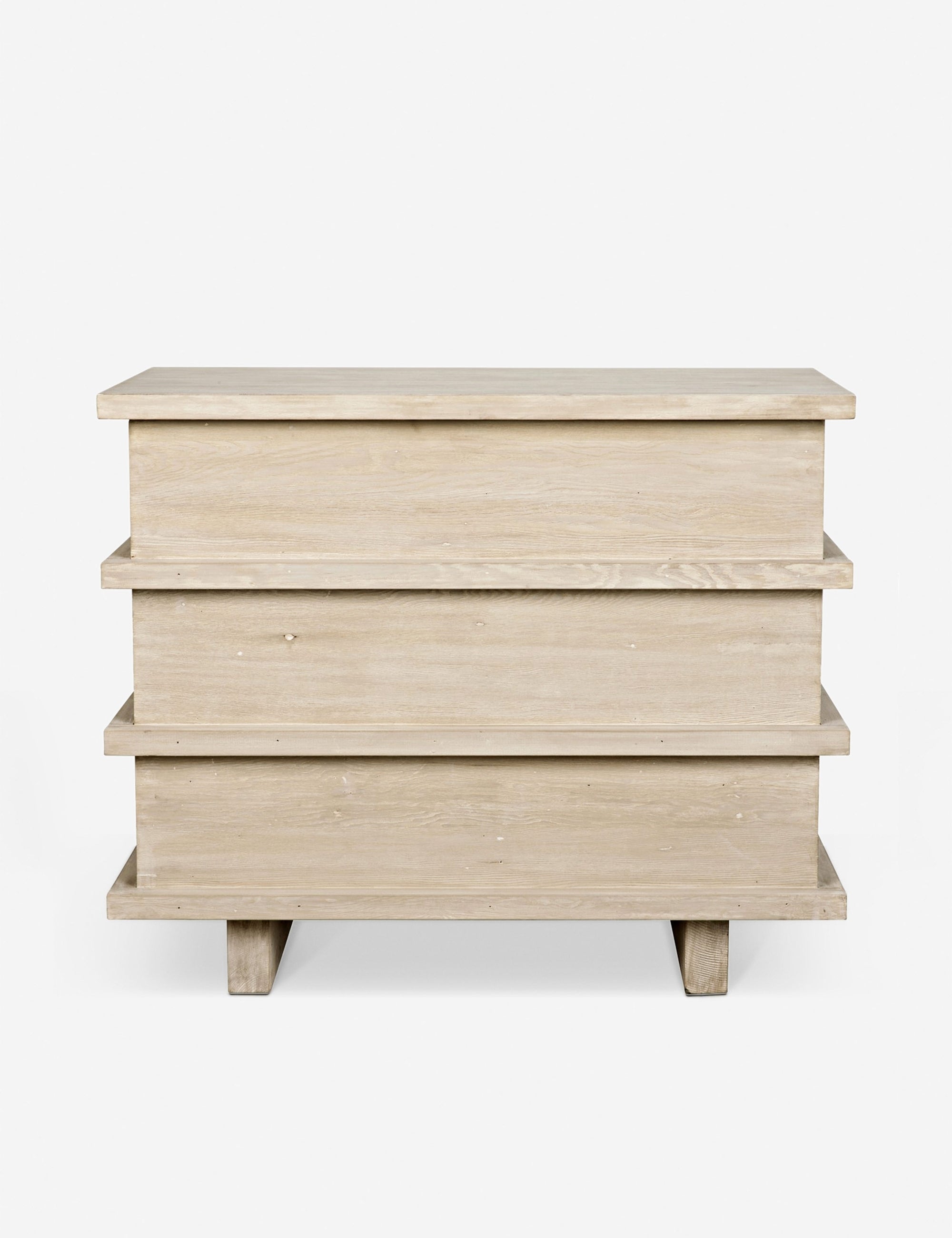 Corliss 3 Drawer Dresser White Wash - Modern Bedroom Dresser with Ample Storage - Perfect for Bedroom, Nursery, or Closet Organization