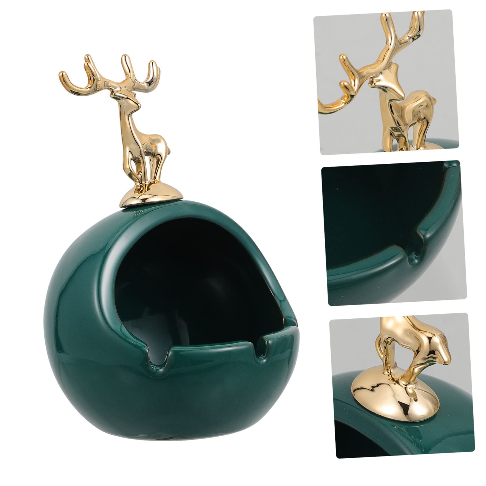 Angoily Ceramic Animal-Shaped Candy Dish - Decorative Storage Box for Earrings, Keys, Office Supplies, Makeup & Snacks - Perfect for Home, Office, and Party Decor