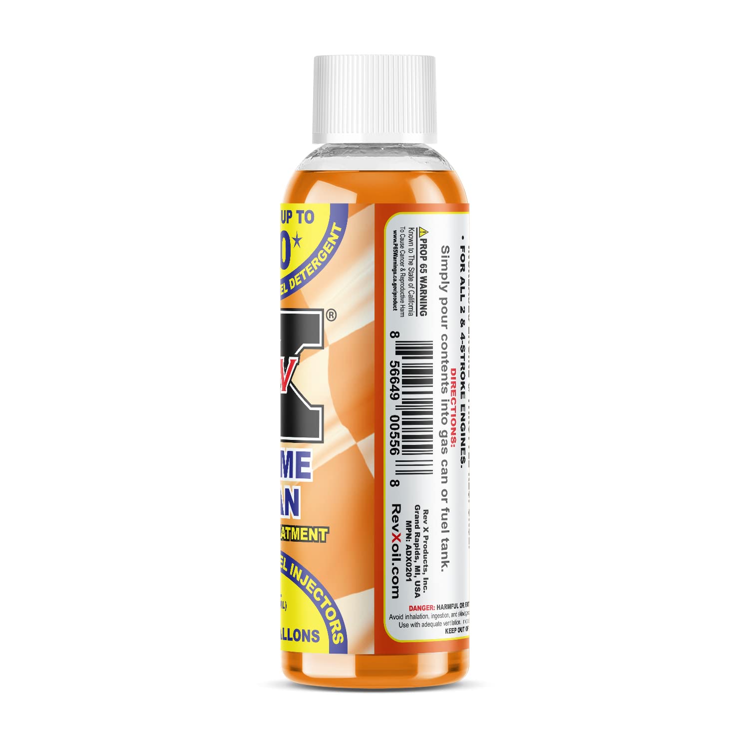 REV X Xtreme Clean Fuel System Cleaner - Highly Concentrated Formula (2 fl oz Treats 10 Gallons) - Removes Deposits, Improves MPG & Performance - Ideal for Cars, Trucks & SUVs