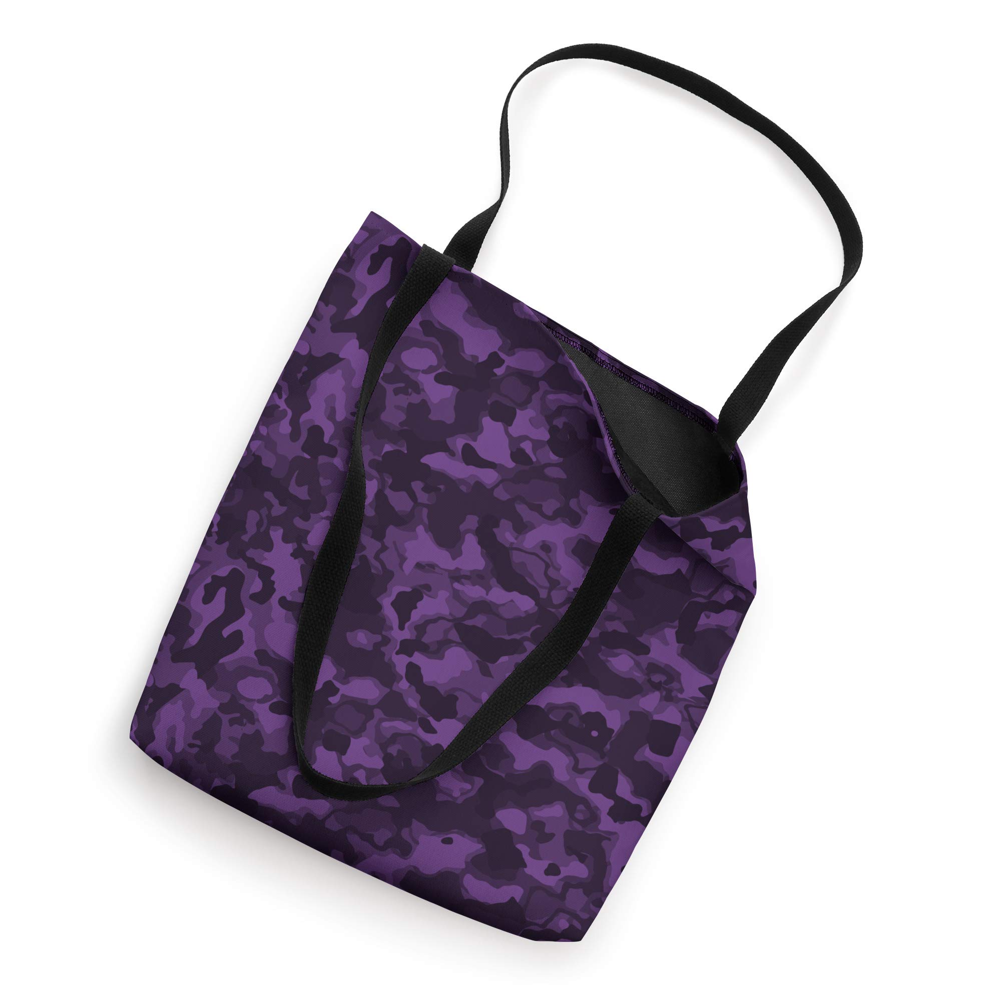 Stylish Purple Camo Tote Bag for Women - Waterproof & Durable Shopping Beach Bag - Perfect for Groceries, Gym, Travel & Daily Use