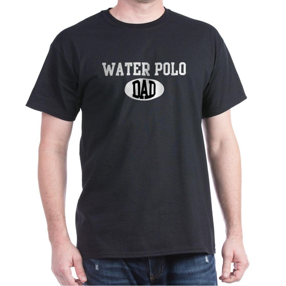 Water Polo Dad Graphic T-Shirt - Dark Color Cotton Tee for Sports Fans & Supportive Parents | Perfect for Games, Gifts & Casual Wear
