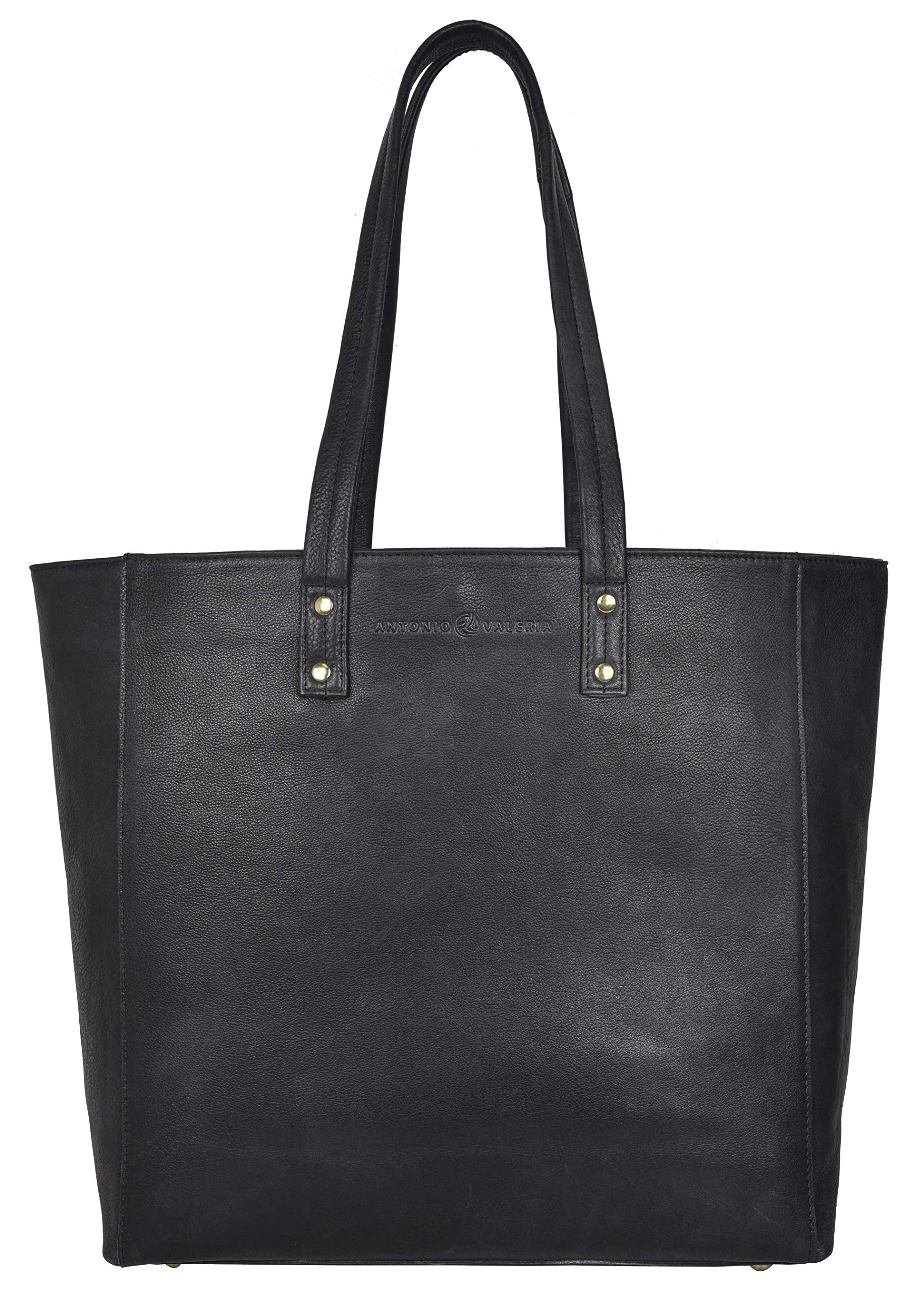 ANTONIO VALERIA Alexis Genuine Leather Tote Bag for Women - Stylish Top Handle & Shoulder Bag - Perfect for Work, Travel & Everyday Use