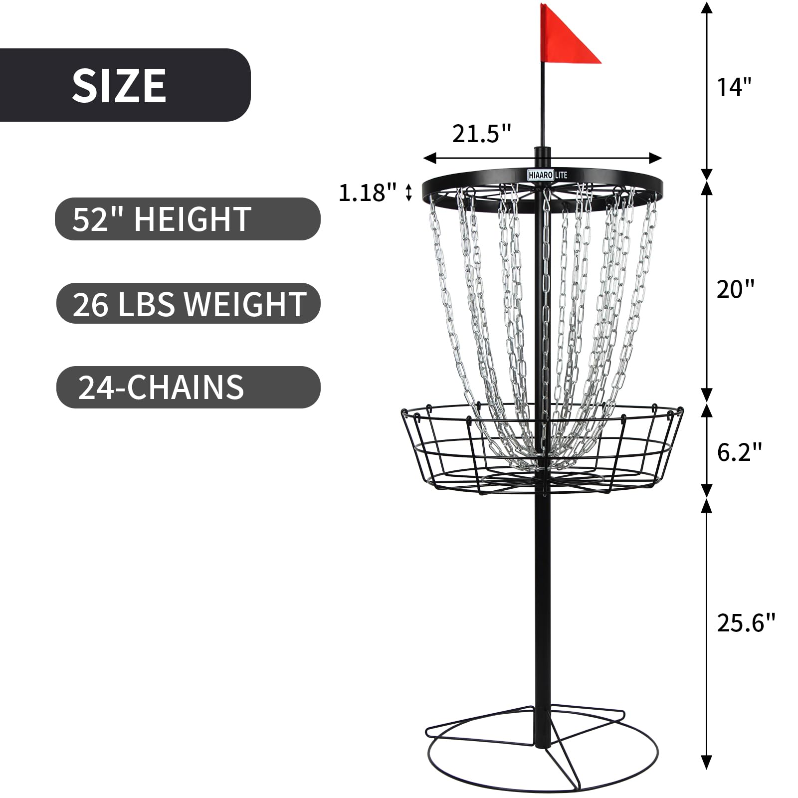 Premium Portable Disc Golf Basket Set with Lightweight Basket & Carry Bag - Perfect for Backyard Practice, Park Games & Outdoor Sports Activities