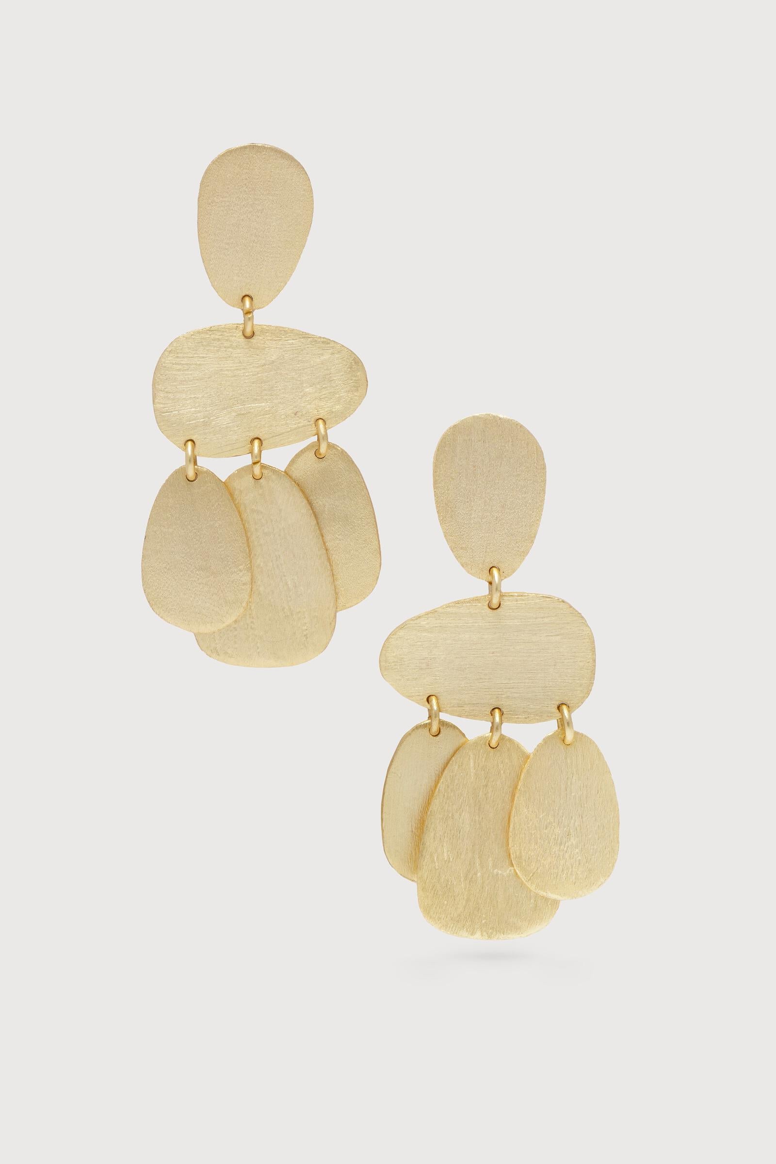 Stylish Multi Oval Abstract Dangle Earrings for Women - Fashionable Boho Chic Jewelry Gift for Parties, Weddings & Everyday Wear