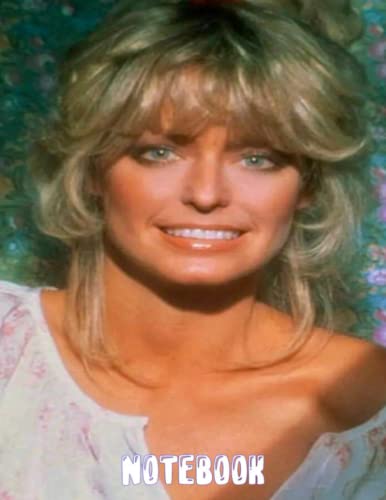 Farrah Fawcett Themed Lined Notebook - College Ruled Writing Journal for Men, Women & Teens - Perfect Gift for Thanksgiving, School, Office & Daily Note Taking
