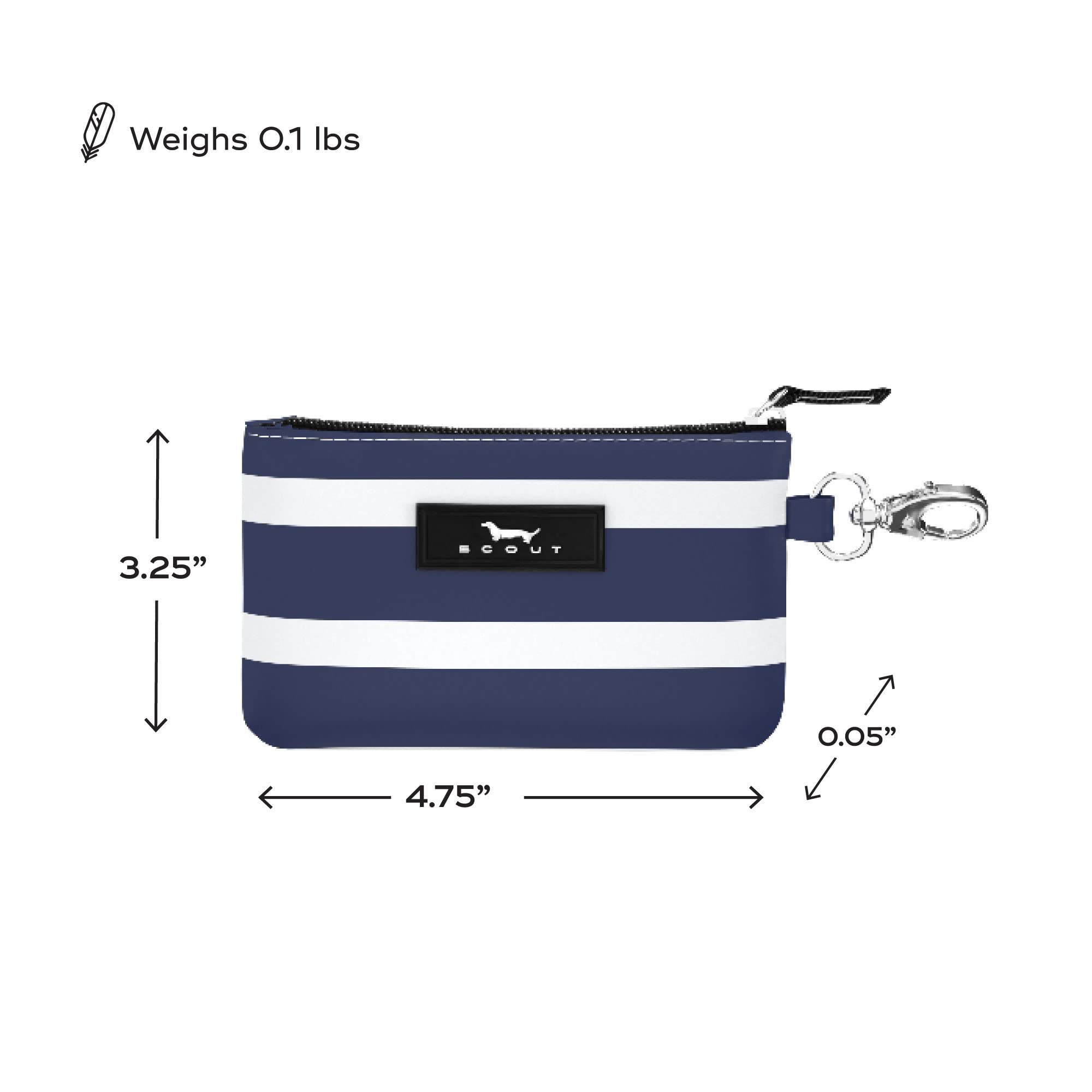 SCOUT IDKase Card Holder for Women - Mini Keychain Wallet with Zip Closure | Perfect for ID, Credit Cards & Keys - Ideal for Travel, Work & Everyday Use