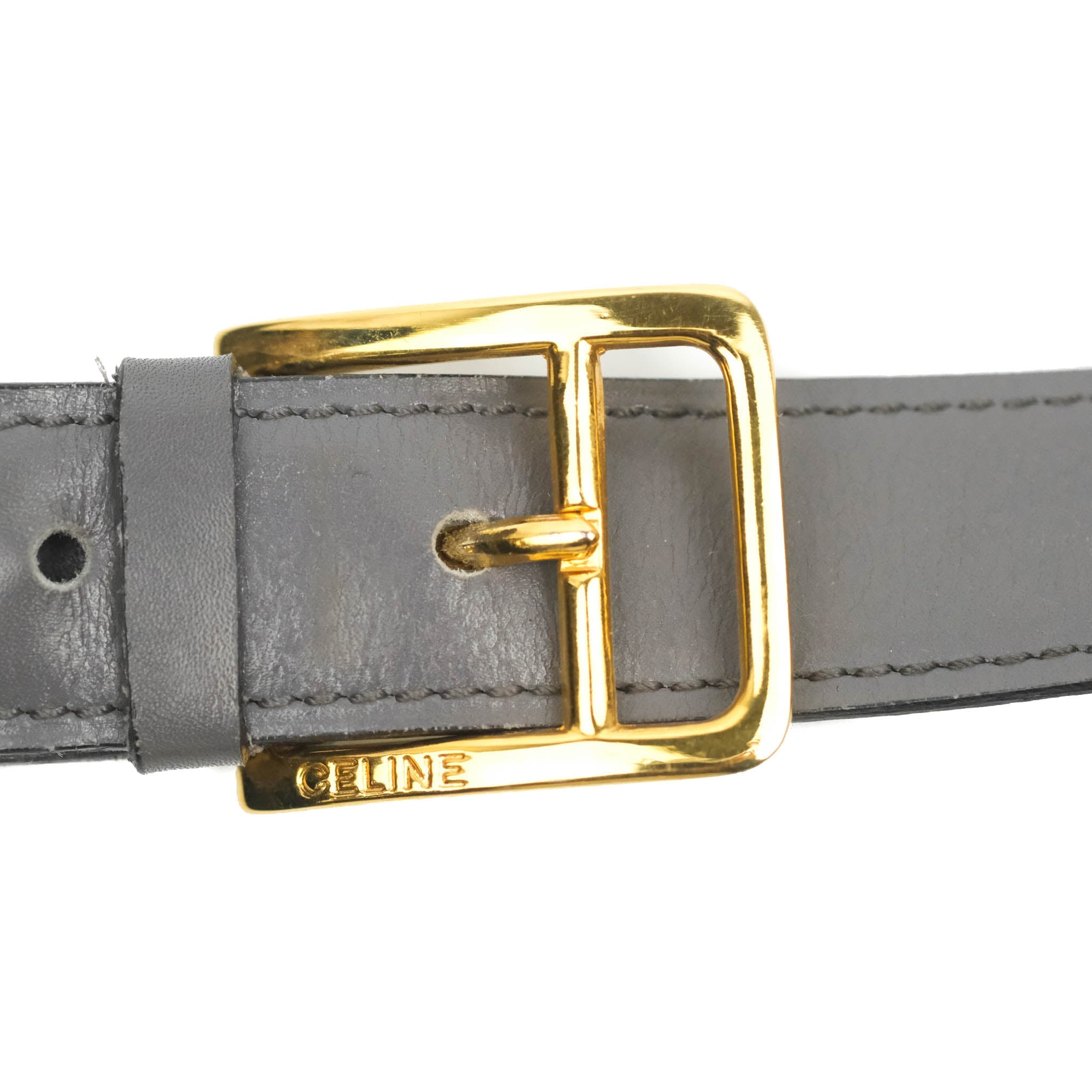 Vintage Celine Royal Triomphe Lock Crossbody Bag in Grey - Elegant Shoulder Purse for Women, Perfect for Date Night & Evening Events