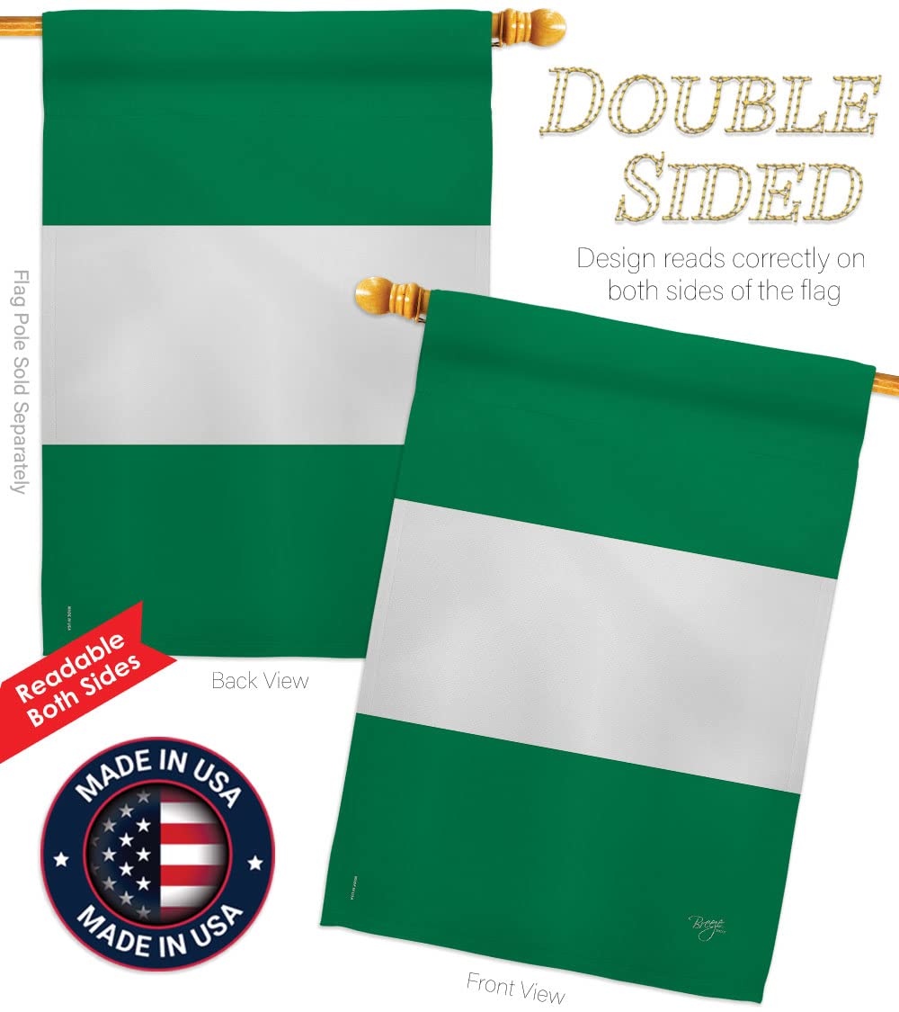Nigeria Nationality Flag Set 28x40