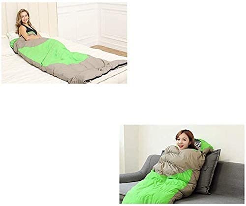 4 Season Lightweight Waterproof Sleeping Bag - Warm & Portable for Cold Weather Camping, Hiking, Hunting - Includes Compression Sack (Blue) - Perfect for Outdoor Adventures & Backpacking Trips