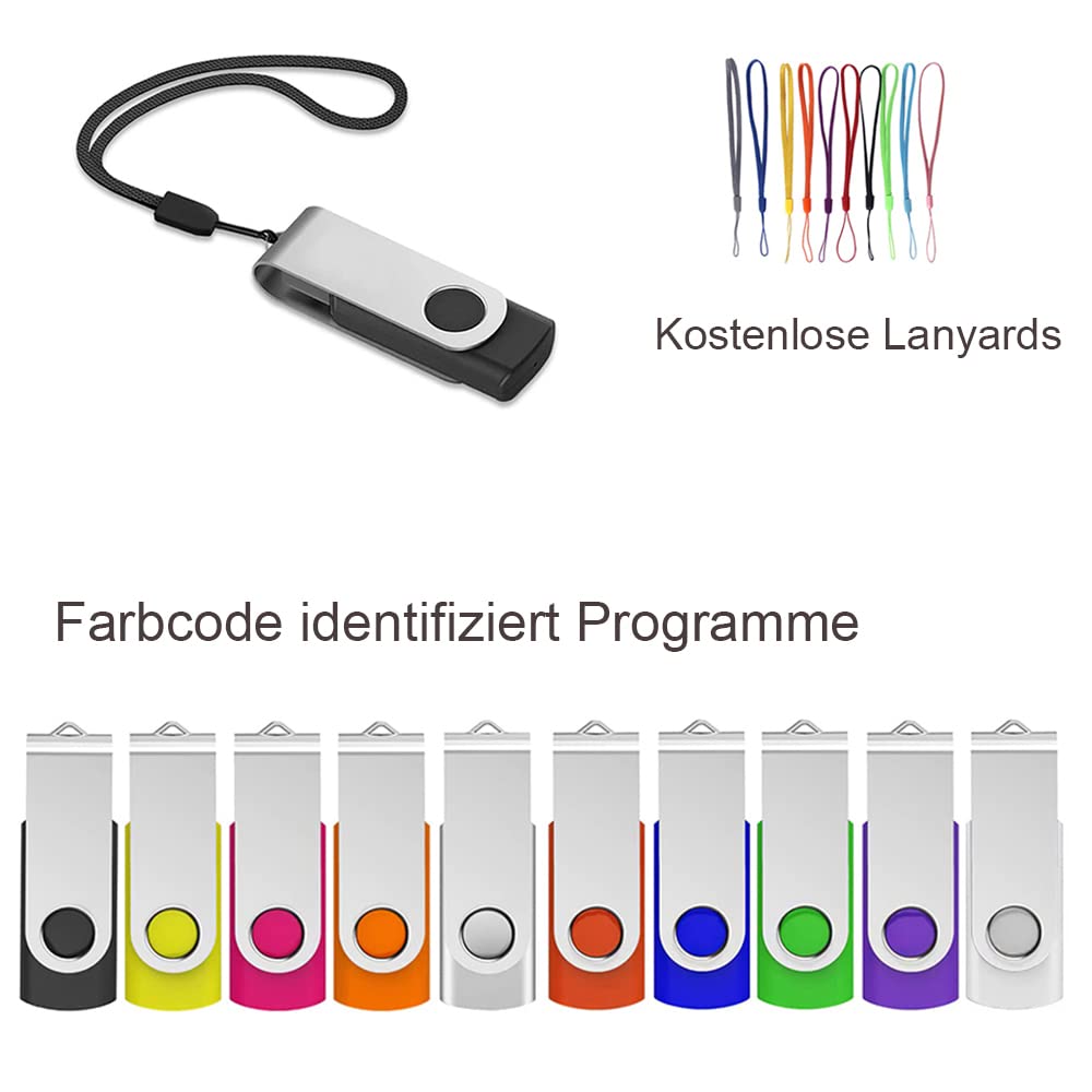 ABLAZE 2GB USB Flash Drive 50-Pack - High Speed USB 2.0 Metal Swivel Memory Sticks for Office & School