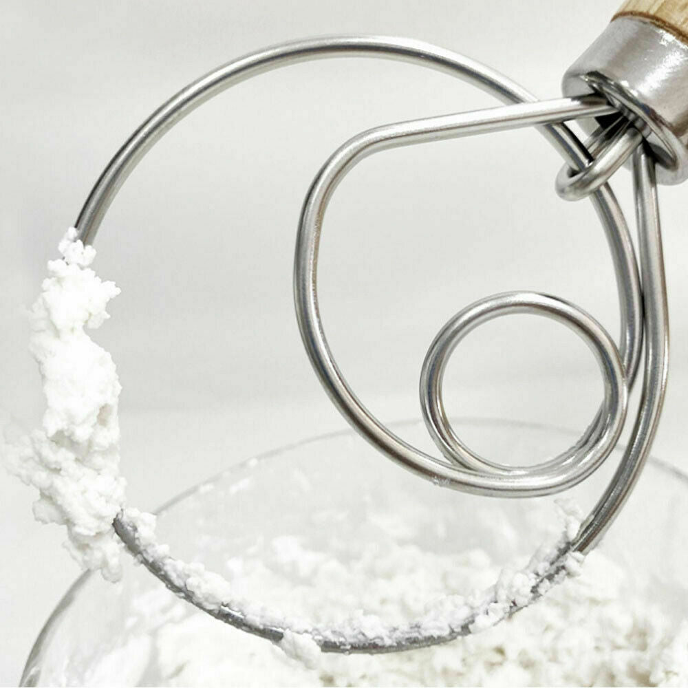 13-Inch Stainless Steel Large Wire Whisk - Heavy Duty Dough Mixer for Baking, Cooking & Bread Making - Perfect for Kitchen, Restaurants & Home Bakers