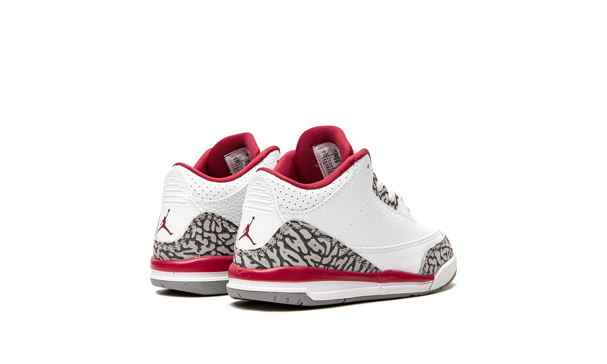Nike Jordan Toddler Air 3 TD Sneakers 832033-126 Cardinal Red - Size 10C for Boys - Comfortable Basketball Shoes for Kids Play & Daily Wear