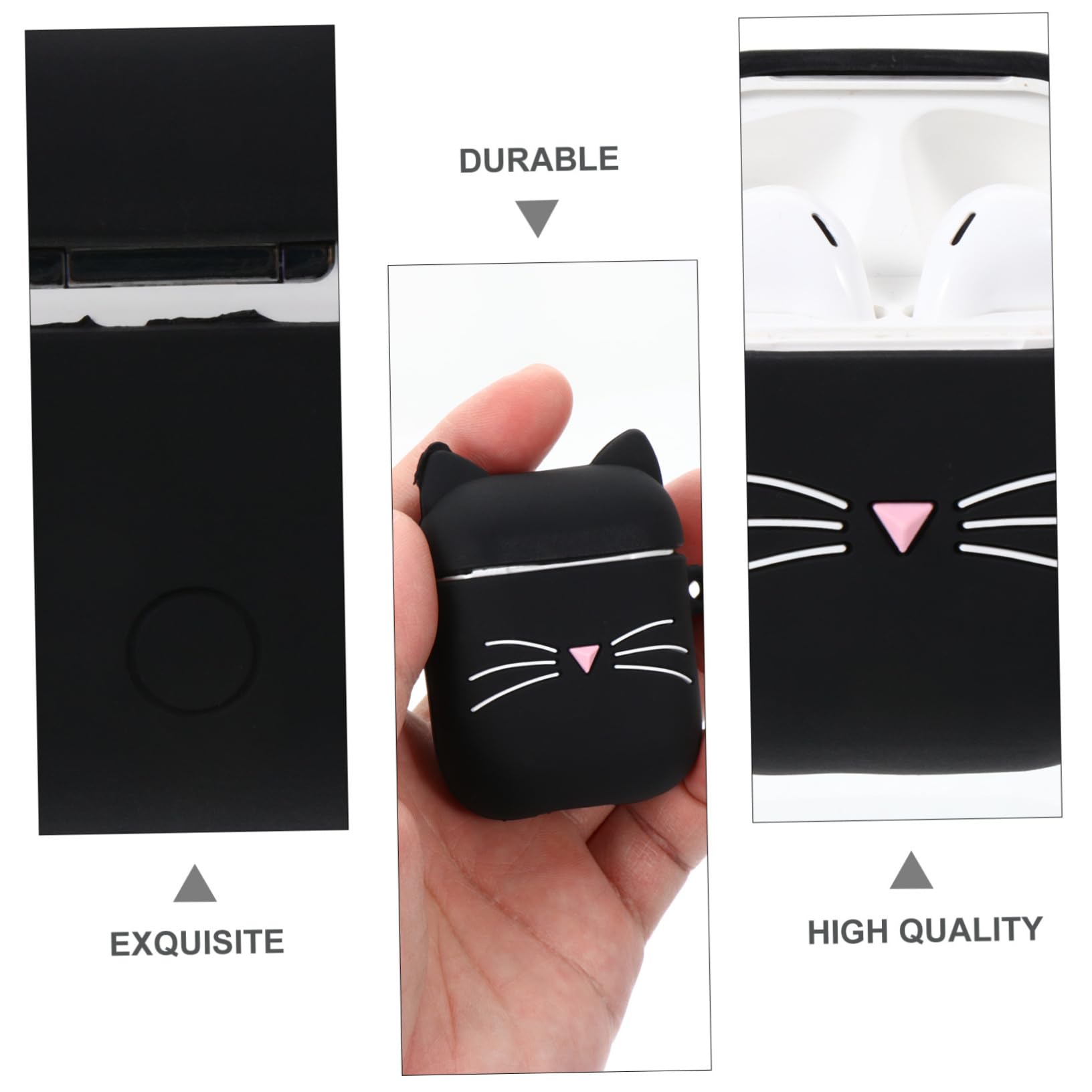 Gadpiparty 2 Pack Silicone Earphone Case - Protective Cover with Belt Hook for Wireless Earbuds, Headphones Organizer - Perfect for Travel, Gym, and Daily Use