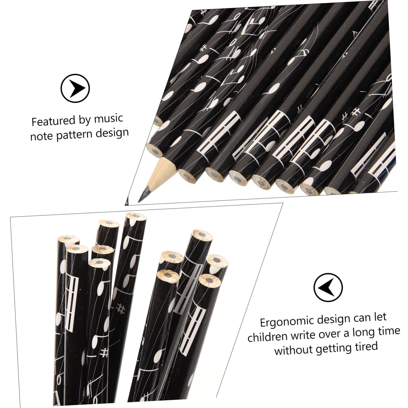 NUOBESTY 108 Pcs Musical Note Pencils with Piano Keyboards - Fun Music-Themed Erasers & Pencil Sharpeners for Students - Perfect for Christmas Gifts, School Supplies & Music Lovers (Great for Classroom Rewards, Party Favors & Creative Learning)