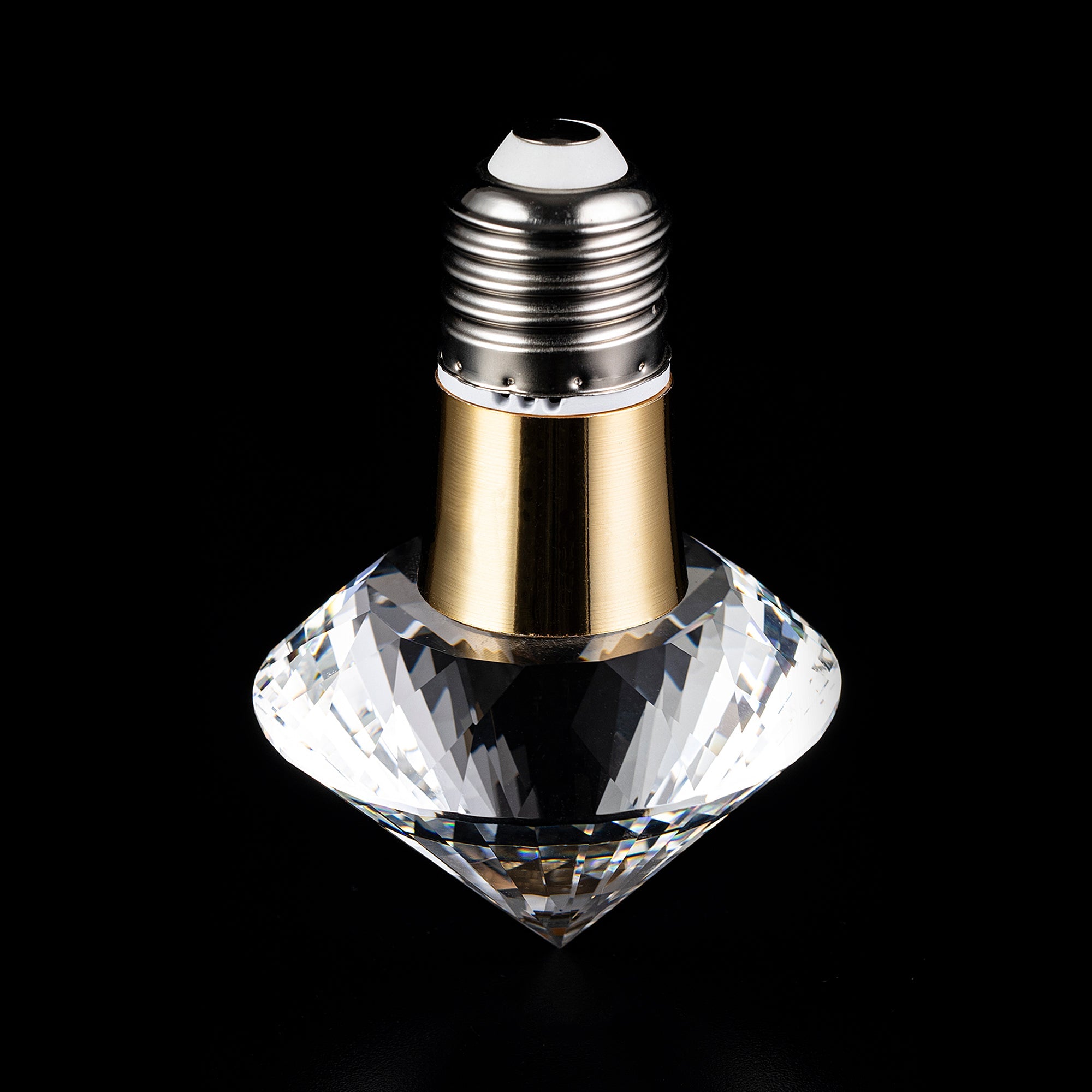 SPEAR DIAMOND Crystal LED Light Bulb - Energy Efficient Decorative Lighting for Chandeliers, Lamps & Home Decor