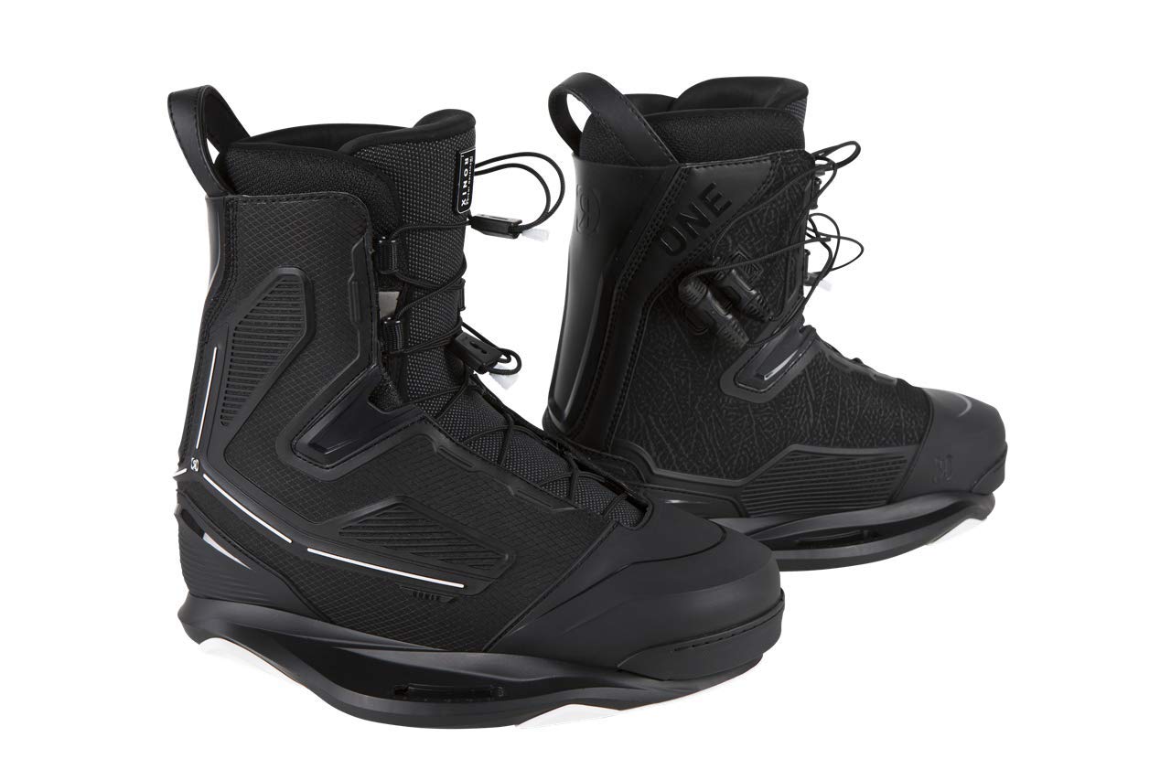 Ronix One Intuition Wakeboard Boots for Men & Women - Premium Black/White Design - Perfect for Water Sports, Wakeboarding & Boat Adventures