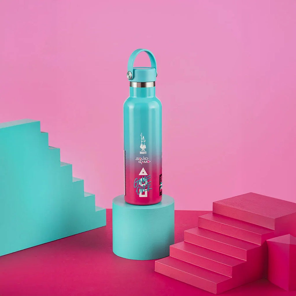 Bialetti Squid Games Insulated Thermos Bottle 600ml - Keep Drinks Hot or Cold for Hours, Perfect for Travel, Work & Outdoor Adventures