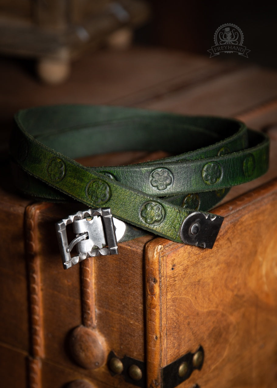 Stylish Decorated Belt in Oswald Green - Perfect for Casual Outfits & Fashion Accessories