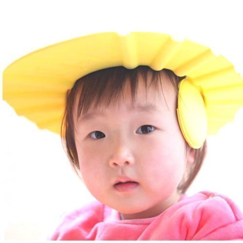 GLIVE Adjustable Baby Shower Cap - Soft & Safe Bathing Hat for Infants & Toddlers - Waterproof Shampoo Shield for Hair Protection - Perfect for Bath Time, Swimming & Spa Days