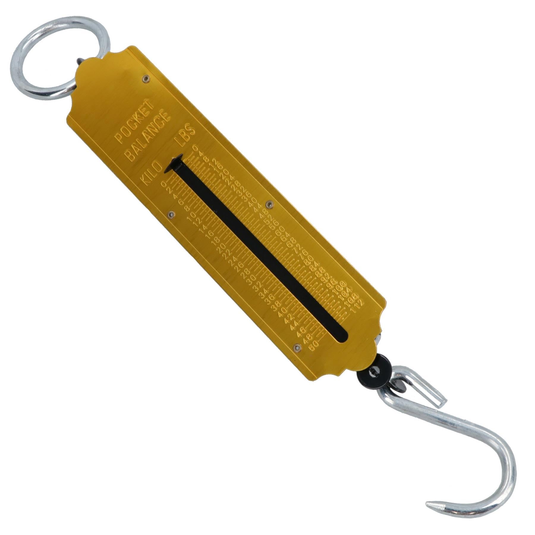 AB Tools 50KG Portable Luggage & Fishing Spring Balance Scale - Digital Hanging Weighing Device for Travel, Shipping, Outdoor Adventures (Model TE727)