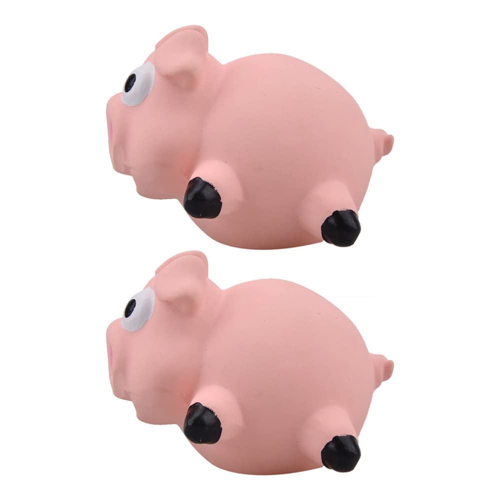 2PCS Dog Chew Toys for Puppies & Cats - Durable Pig-Shaped Teething & Teeth Cleaning Toys for Small Dogs, Kittens & Kids | Interactive Plaything & Gift for Pet Lovers (Indoor/Outdoor Use)