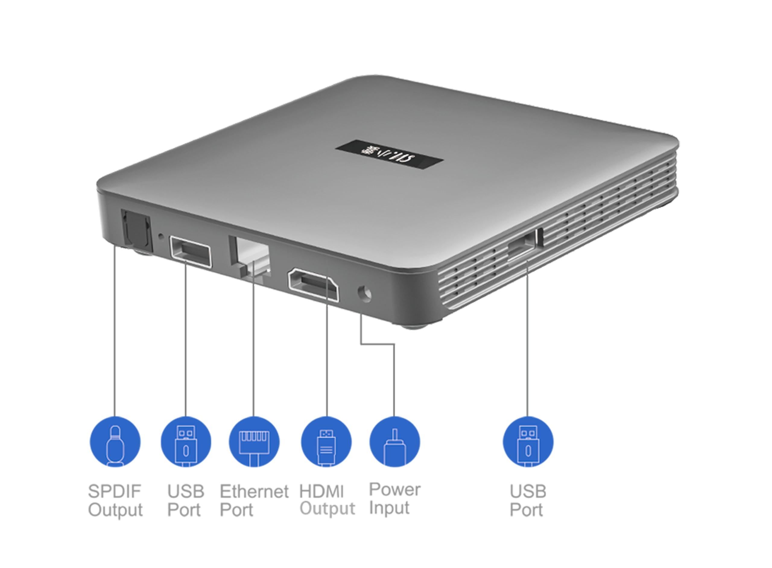 2025 SVI Android TV Box - 4K Ultra HD Streaming Media Player with Google Assistant, WiFi & Bluetooth - Perfect for Netflix, Hulu, YouTube & Smart Home Entertainment