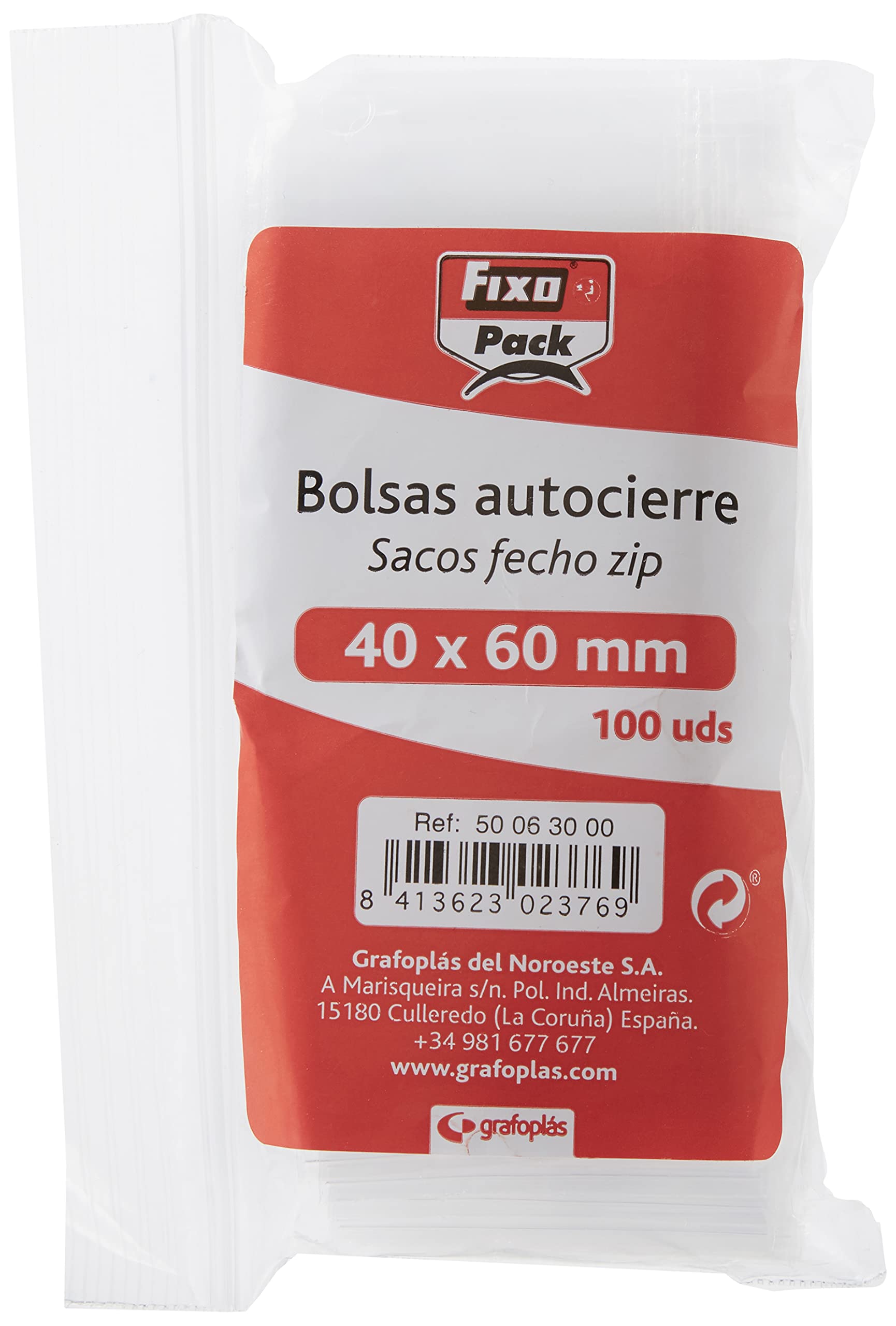 Fixo 50063000 - 100 Pack Self Seal Cellophane Display Bags, 1.2 x 150m - Perfect for Retail, Crafts & Gift Wrapping
