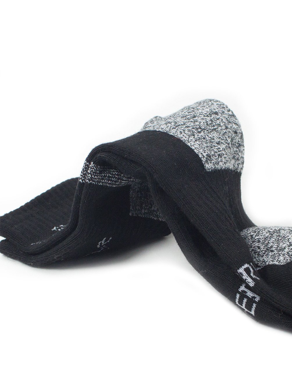 Premium Men's Cushioned Athletic Running Socks 2-Pack - Breathable Crew Socks for Sports, Gym & Daily Wear - Dahlia Pattern Design