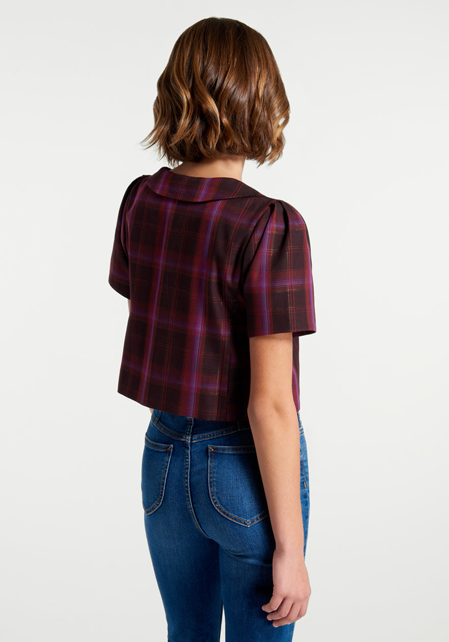 Stylish Festive Finesse Short Sleeve Jacket for Women - Perfect for Parties, Holidays & Casual Outings
