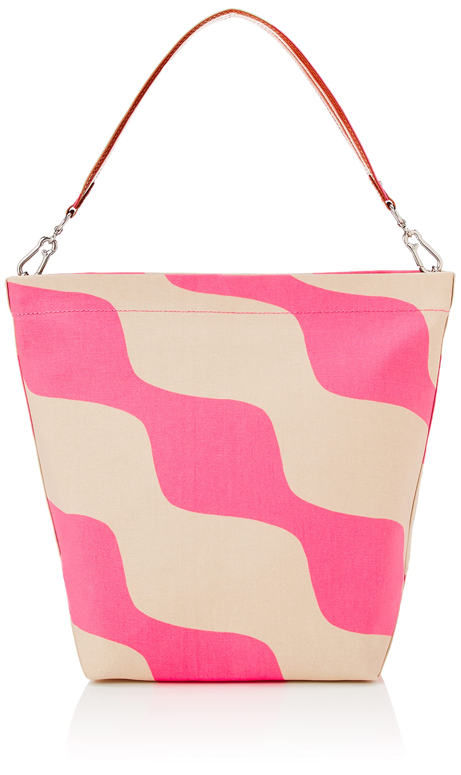 Marimekko Kuunsade Taifuuni 49917 Women's Tote Bag - Ivory & Pink - One Size Fits Most - Perfect for Work, Travel & Everyday Use